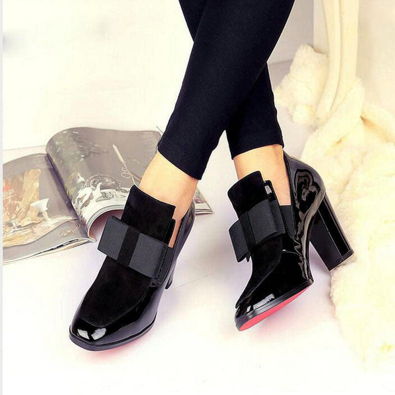 Lea Solen Talons épais en cuir