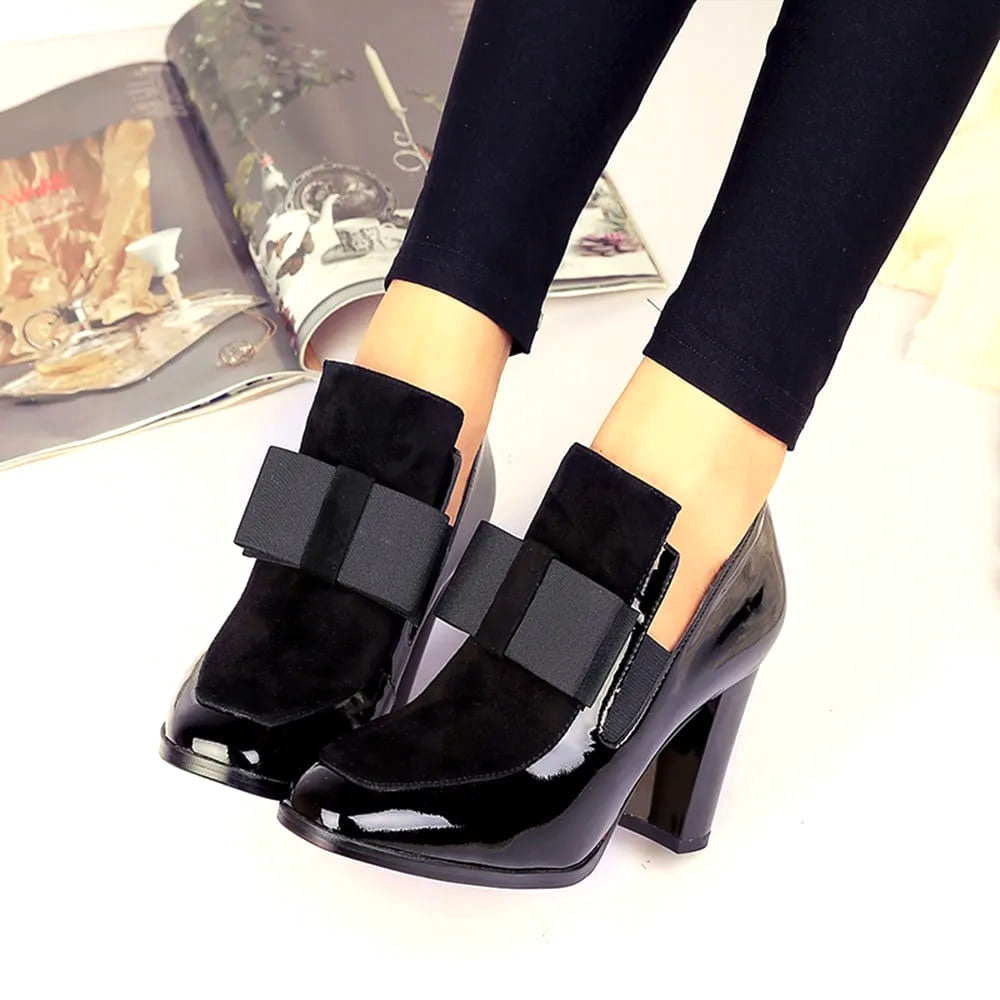 Lea Solen Talons épais en cuir